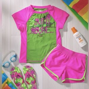 Girls OP rash guard swim top